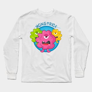 monstrick or treat lazy Long Sleeve T-Shirt